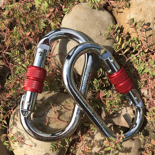 3 Mochila Con Gancho De Seguridad De Aleación En Forma Rojo