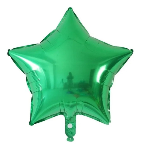 2 Globos Estrellas Verde 