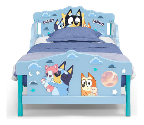 Delta Children - Cama Infantil Bluey Color Celeste