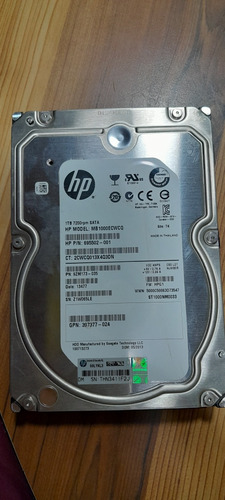 Disco Duro 1tb Sata 3.5 Para Pc Marca Hp Modelo Mb1000ecwcq