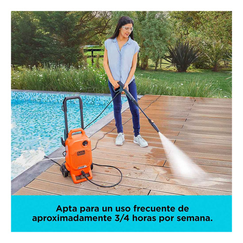 Imagen 7 de 10 de Hidrolavadora 1800w 125bar/1810 Psi Black & Decker Bepw1800t