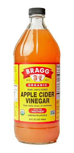 Bragg Vinagre De Manzana Orgánico Con La Madre 946 Ml 