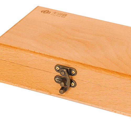 Caja De Madera Con Cierre De Seguridad Estuche 20x12.5x5.5cm