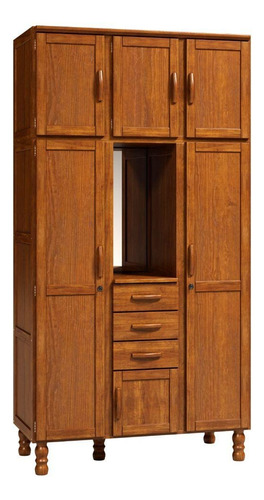 Ropero 5 Puertas En Madera Maciza. Armado Gratis. Tienda Max