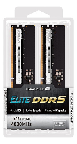 Teamgroup Elite Ddr5 16gb Kit (2x8gb) 4800mhz (pc5-38400)...