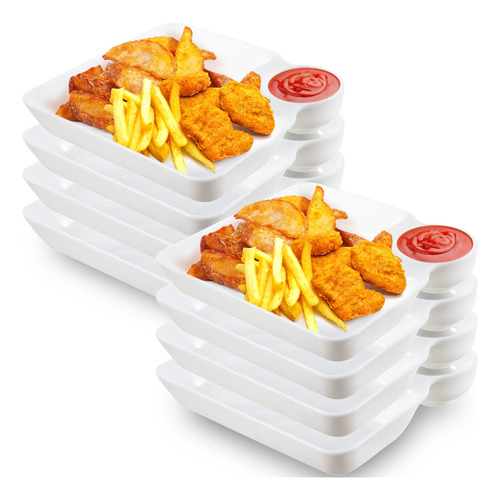 Mumufy Juego De 8 Piezas De Platos Para Servir Con Chips Y S