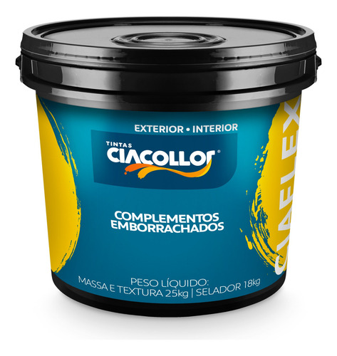 Tinta Parede Impermeabilizante Emborrachado Externo Interno Acabamento Fosco Cor Branco