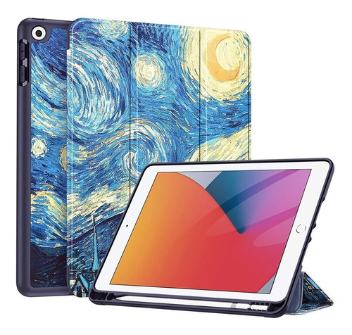 Imagen 1 de 3 de Carcasa iPad 10.2 Van Gogh 7ma Y 8va Gen 2020/2019 Funda