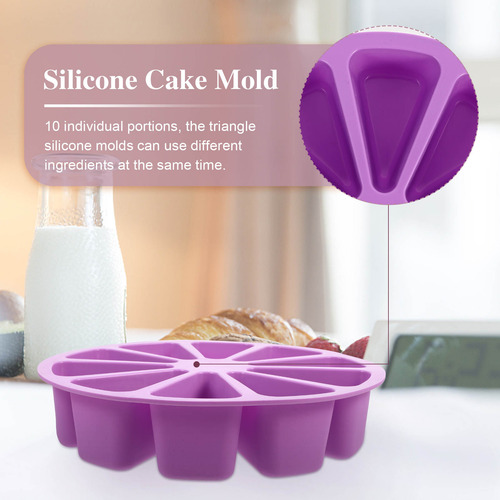 Molde Triangular Para Tartas Con Forma De Mini Magdalenas, M