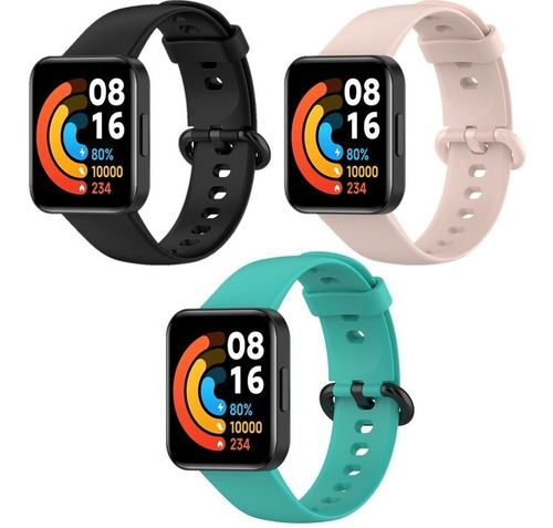 Combo 3 Malla Para Redmi Watch 2 Lite Xiaomi Lite 2 2da Gene