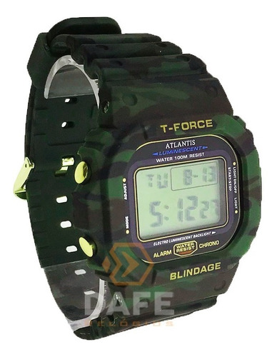Relógio Atlantis 7305g Militar C/ Caixa E Nf