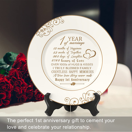 Plato De Aniversario Oro
