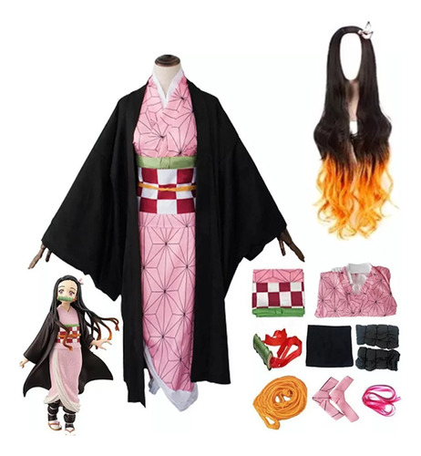 Traje De Disfraz De Nezuko Kamado De Demon Slayer