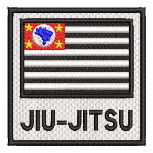 Patch Bordado Com Velcro-kimono-judo-jiu-jitsu-são Paulo Jiu-jitsu Lisa