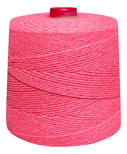 Barbante Eco Brasil 8 Fios 1 Kg Linha Tricô Crochê Coloridas Cor Rosa Neon