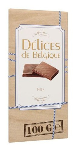 Chocolate Leche Delices Belgique 100gr(1 Unidad )-super