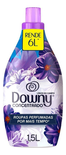 Amaciante Downy Concentrado Lírios do campo em frasco 1.5 L