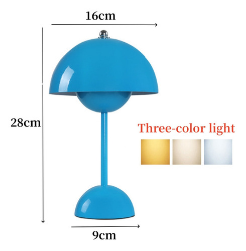 Luz Nocturna Led Recargable, Lámpara En Forma De Hongo, Lámp