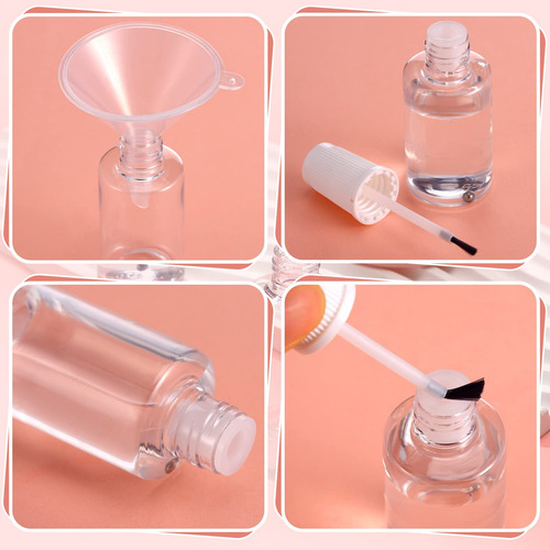 Irenare 10 Botellas De Esmalte De Uñas Vacías Recargables Co