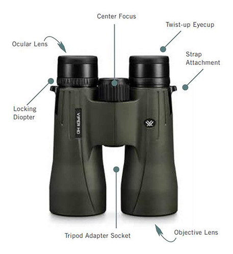 Vortex Optics Viper Hd Prismáticos De Techo 8x42