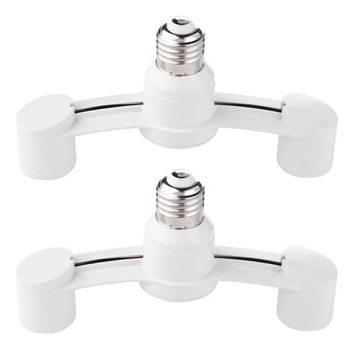 2 Adaptadores De Foco E27 - Soporte De Luz Convertidora