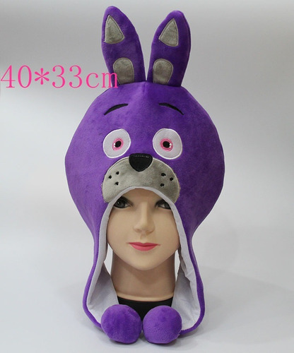 Gorro Felpa Bonnie De Freddy Five Nigths  Importado De Asia