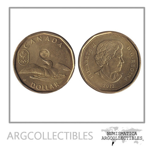 Canada Moneda 1 Dolar 2012 Bronce Olimpiadas De Verano Unc