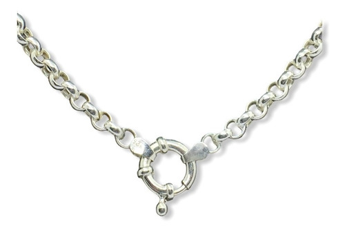 Cadena Rolo Con Dije Corazón Plata 925 Inflada (br02)