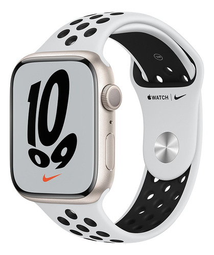 Apple Watch Nike Series 7 Gps 45mm Estelar Alumínio Nike