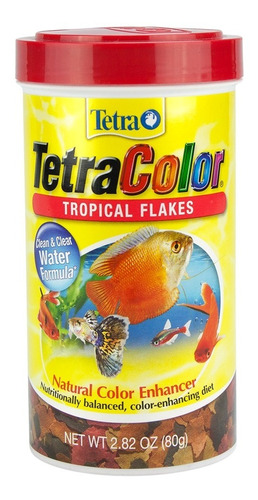 Tetracolor Tropical Flakes 80 Gr Alimento Peces