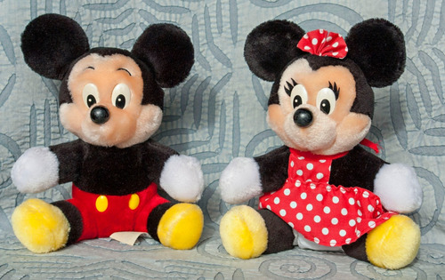 Peluche Mickey Y Minnie Disney Stores Original 20 Cm