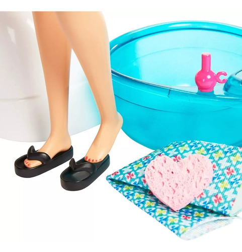 Boneca Barbie Salão De Beleza Manicure Pedicure Spa Original