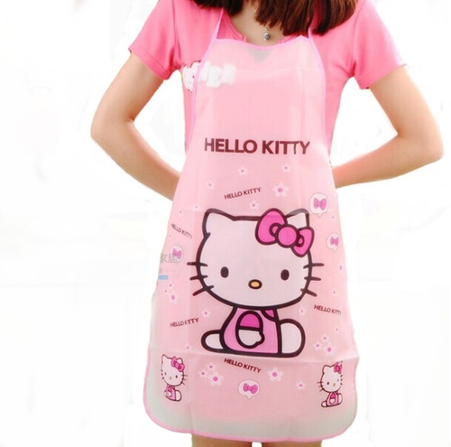 Delantal De Cocina Plástico Hello Kitty :estoykuku