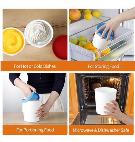 3 Set De Recipientes Herméticos Para Alimentos S Azul