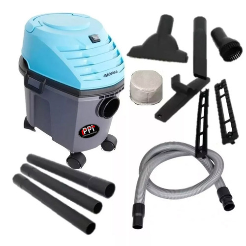 Aspiradora De tacho Gamma G2200ARA 10L celeste y gris oscuro 220V 50Hz