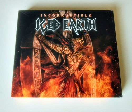 Caja de CD Iced Earth Incorruptible Deluxe Something Dark Saga