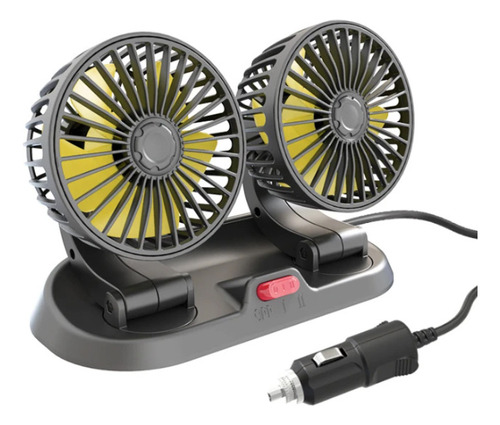 24/12v Ventilador Doble Cabezal Universal Para Camión Grande