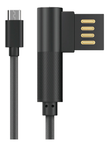 Cable Da Micro Usb Mallado Lateral Gris Dt0012mgy