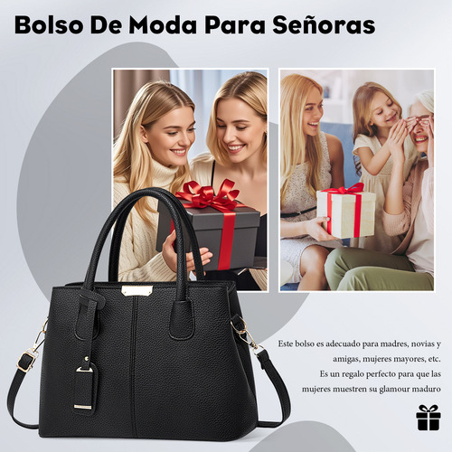Bolsos de Dama Impermeable Elegante Color Negro