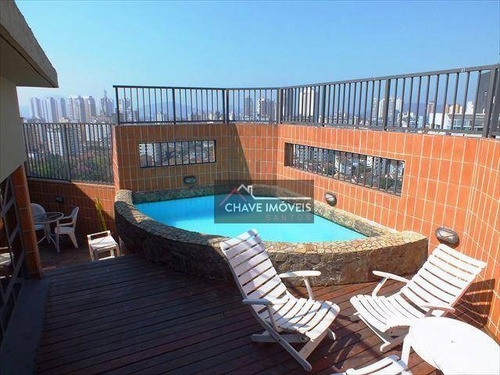 Imagem 1 de 21 de Cobertura À Venda, 530 M² Por R$ 3.000.000,00 - Aparecida - Santos/sp - Co0059