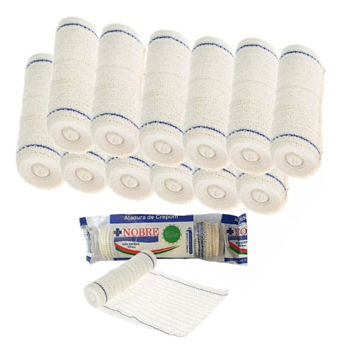 Atadura De Crepom 13 Fios 15 Cm X 1.8 Nobre 24 Un Curativo