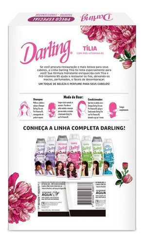 Shampoo + Condicionador Darling Tilia 350 Ml Cada