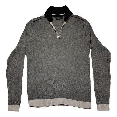 Sueter Hugo Boss Original Gris Tejido