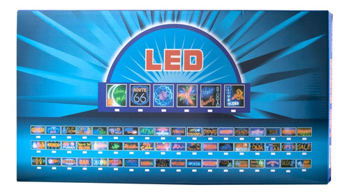 Cartel Led Brillante Atracción Visual (abierto) 220v