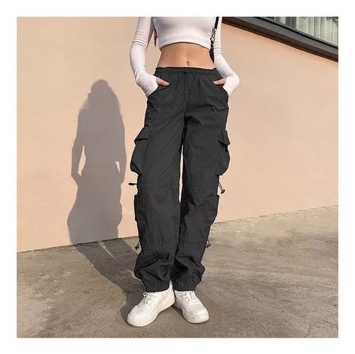 Pantalones De Mujer Cargo Pants Tipo Suelto Moda Para Dama