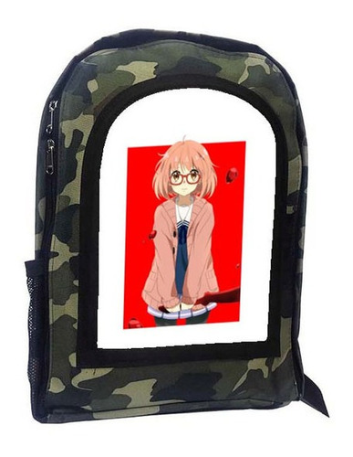 Mochila Camuflada Mirai Nikki Future Diary Yuno Gasai A36