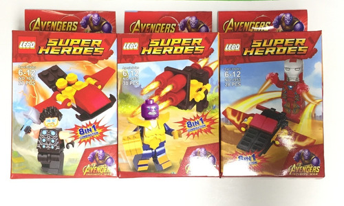 Lego Figuras Colección Marvel Dc Super Heroes X 2 Unidades