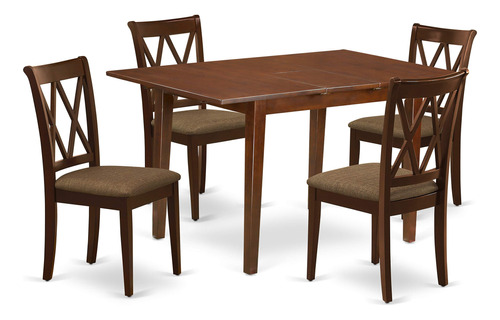 East West Furniture Pscl5-mah-c Picasso 5 Piece Modern Set .