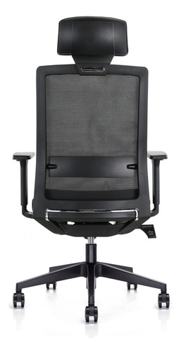 Silla De Oficina Premium Ergonométrica Benessere Negro Material Del Tapizado Tela