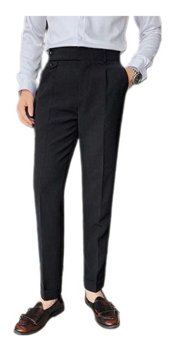 Pantalón De Vestir Formal Hombre Regular Premium